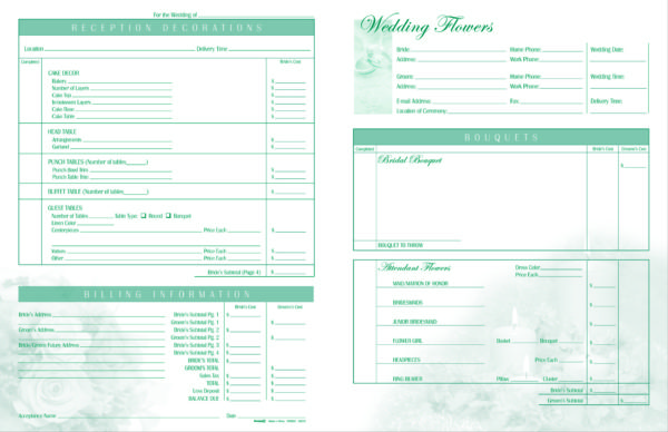 Deluxe Wedding Form OF0605 - Image 3